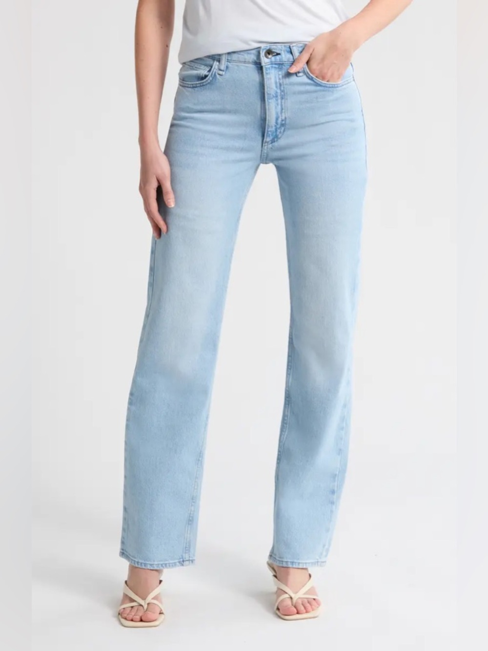 rag & bone
Hattie Mid Rise Full Length Straight Leg Jeans